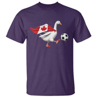 Canada Soccer Goose T Shirt Canadian Flag Patriotic Football Fan Graphic