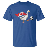 Canada Soccer Goose T Shirt Canadian Flag Patriotic Football Fan Graphic