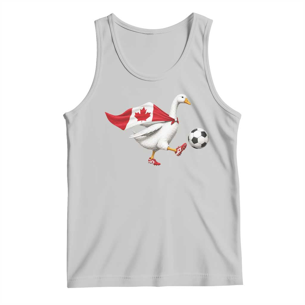 Canada Soccer Goose Tank Top Canadian Flag Patriotic Football Fan Graphic