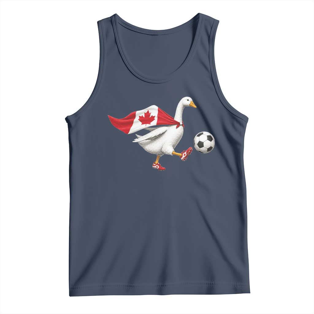Canada Soccer Goose Tank Top Canadian Flag Patriotic Football Fan Graphic