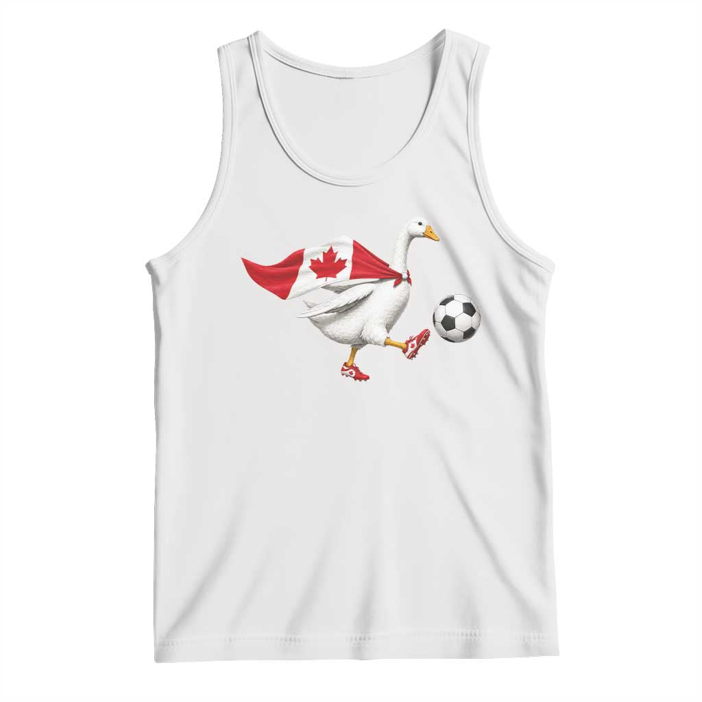 Canada Soccer Goose Tank Top Canadian Flag Patriotic Football Fan Graphic