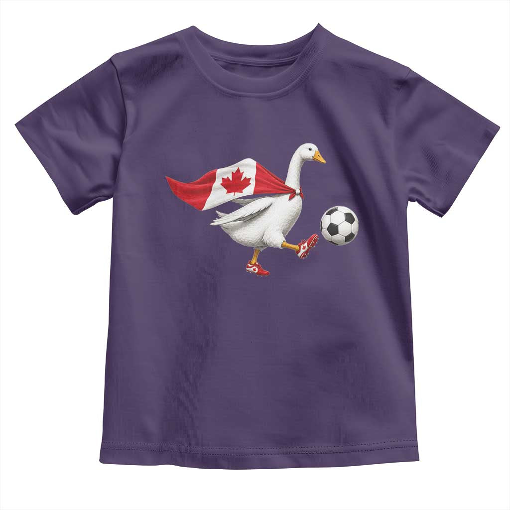 Canada Soccer Goose Toddler T Shirt Canadian Flag Patriotic Football Fan Graphic