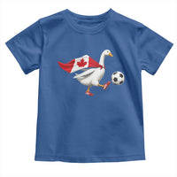 Canada Soccer Goose Toddler T Shirt Canadian Flag Patriotic Football Fan Graphic