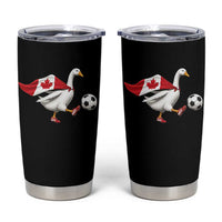 Canada Soccer Goose Tumbler Cup Canadian Flag Patriotic Football Fan Graphic