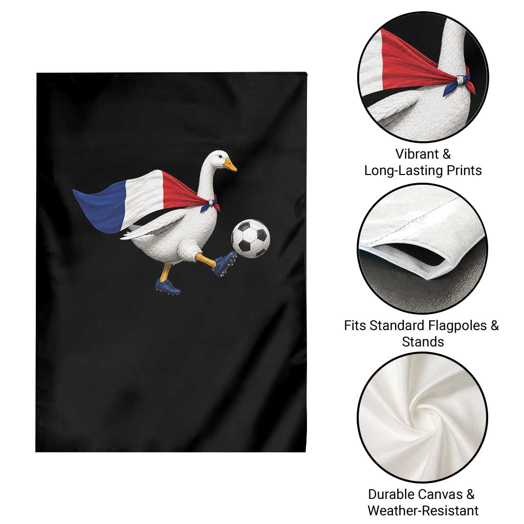 France Soccer Goose Garden Flag French Flag Patriotic Football Fan Graphic
