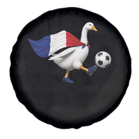 France Soccer Goose Spare Tire Cover French Flag Patriotic Football Fan Graphic
