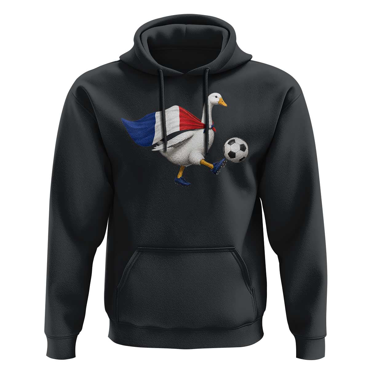 France Soccer Goose Hoodie French Flag Patriotic Football Fan Graphic