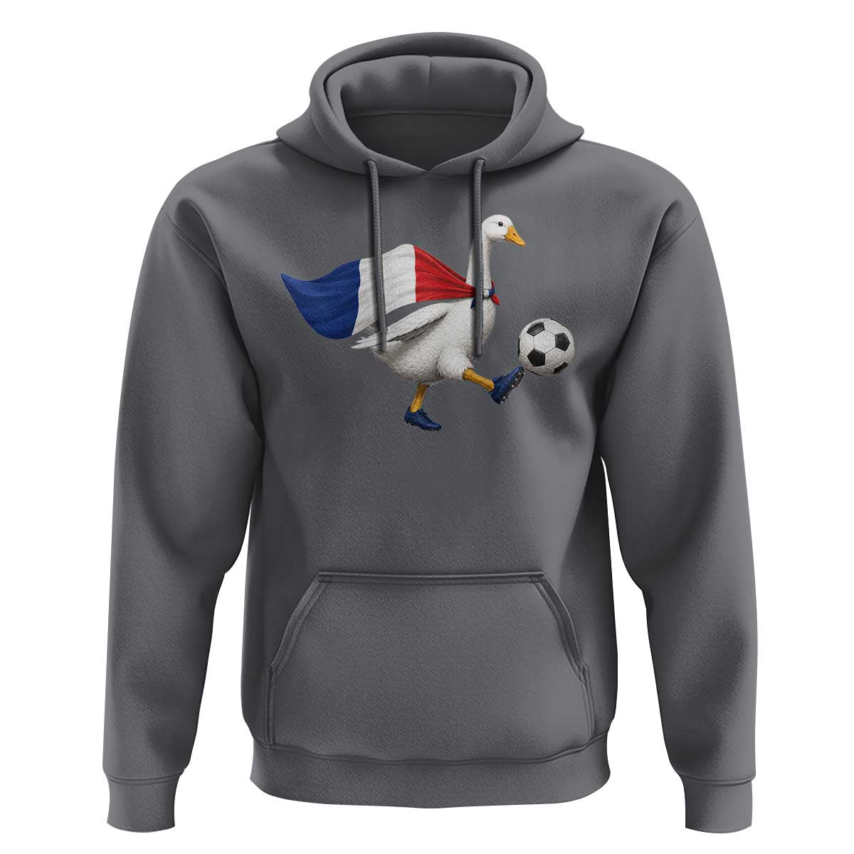 France Soccer Goose Hoodie French Flag Patriotic Football Fan Graphic