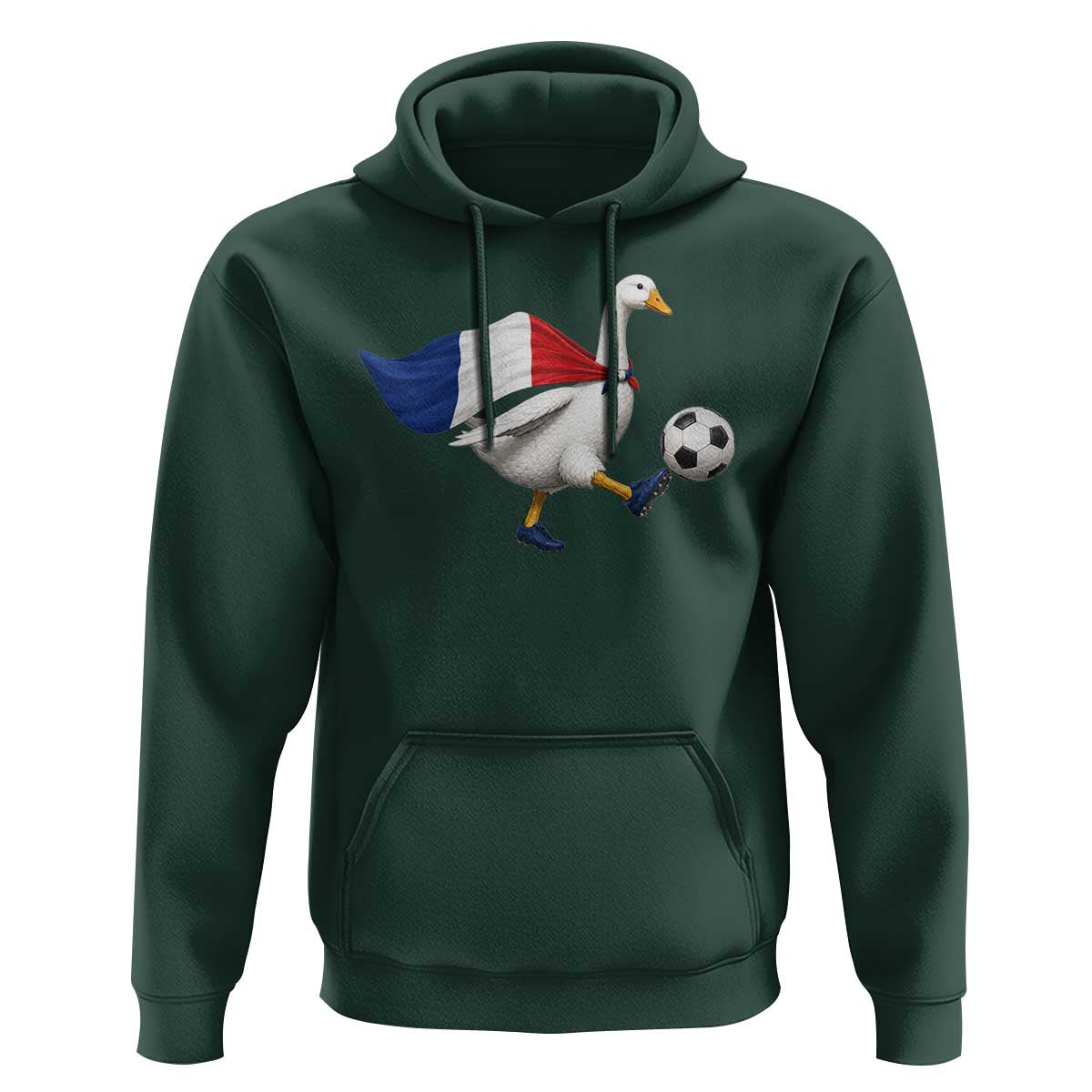 France Soccer Goose Hoodie French Flag Patriotic Football Fan Graphic