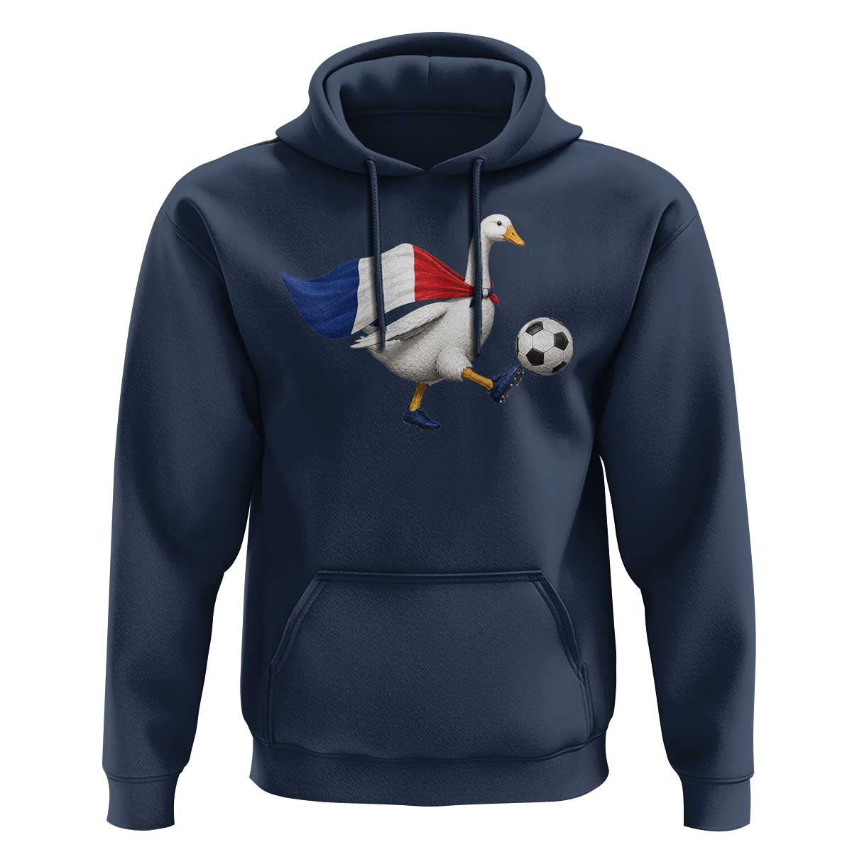 France Soccer Goose Hoodie French Flag Patriotic Football Fan Graphic
