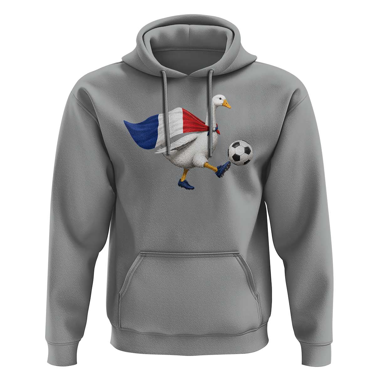 France Soccer Goose Hoodie French Flag Patriotic Football Fan Graphic
