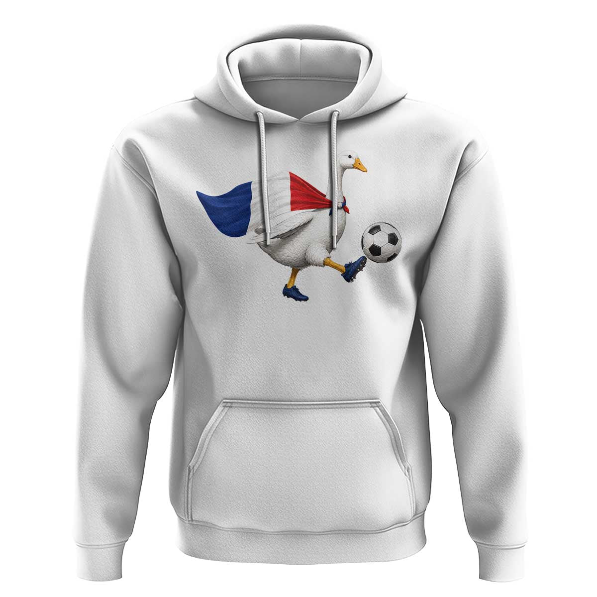 France Soccer Goose Hoodie French Flag Patriotic Football Fan Graphic