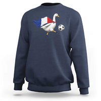 France Soccer Goose Sweatshirt French Flag Patriotic Football Fan Graphic
