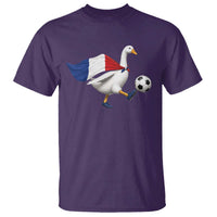 France Soccer Goose T Shirt French Flag Patriotic Football Fan Graphic