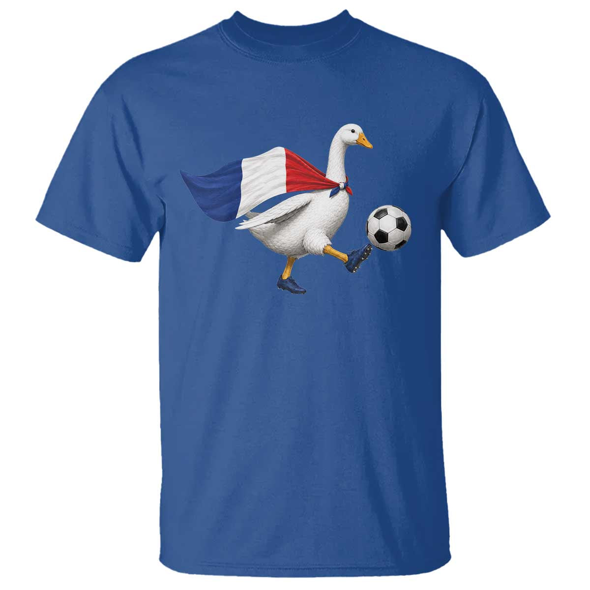 France Soccer Goose T Shirt French Flag Patriotic Football Fan Graphic