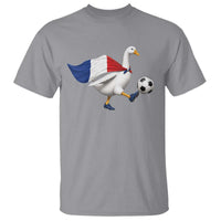 France Soccer Goose T Shirt French Flag Patriotic Football Fan Graphic