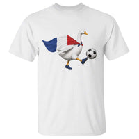 France Soccer Goose T Shirt French Flag Patriotic Football Fan Graphic