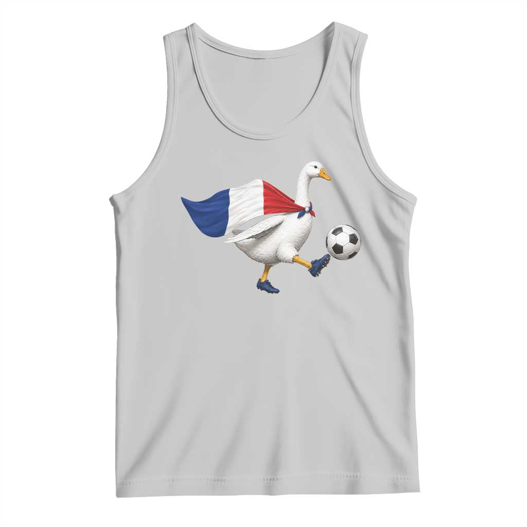 France Soccer Goose Tank Top French Flag Patriotic Football Fan Graphic