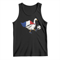 France Soccer Goose Tank Top French Flag Patriotic Football Fan Graphic
