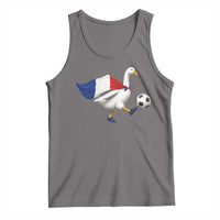 France Soccer Goose Tank Top French Flag Patriotic Football Fan Graphic