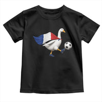 France Soccer Goose Toddler T Shirt French Flag Patriotic Football Fan Graphic