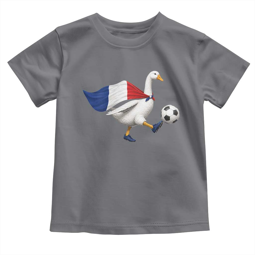 France Soccer Goose Toddler T Shirt French Flag Patriotic Football Fan Graphic