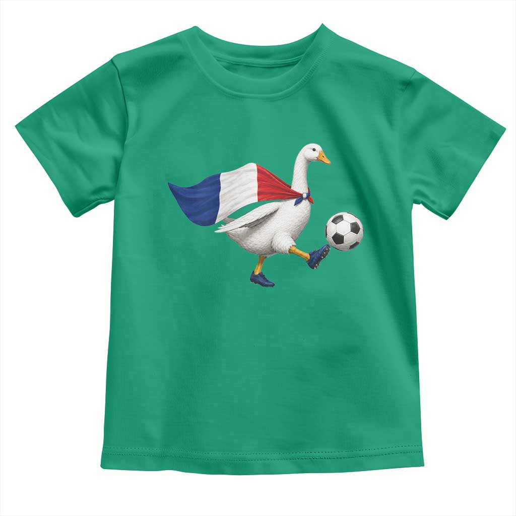 France Soccer Goose Toddler T Shirt French Flag Patriotic Football Fan Graphic