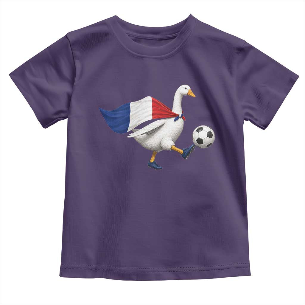 France Soccer Goose Toddler T Shirt French Flag Patriotic Football Fan Graphic
