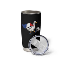 France Soccer Goose Tumbler Cup French Flag Patriotic Football Fan Graphic