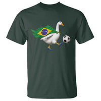 Brazil Soccer Goose T Shirt Brazilian Flag Patriotic Football Fan Graphic