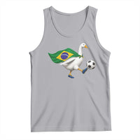 Brazil Soccer Goose Tank Top Brazilian Flag Patriotic Football Fan Graphic