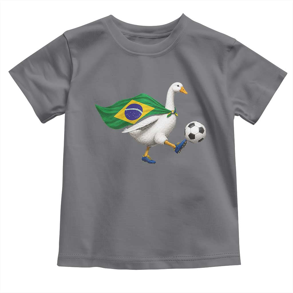 Brazil Soccer Goose Toddler T Shirt Brazilian Flag Patriotic Football Fan Graphic