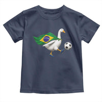 Brazil Soccer Goose Toddler T Shirt Brazilian Flag Patriotic Football Fan Graphic
