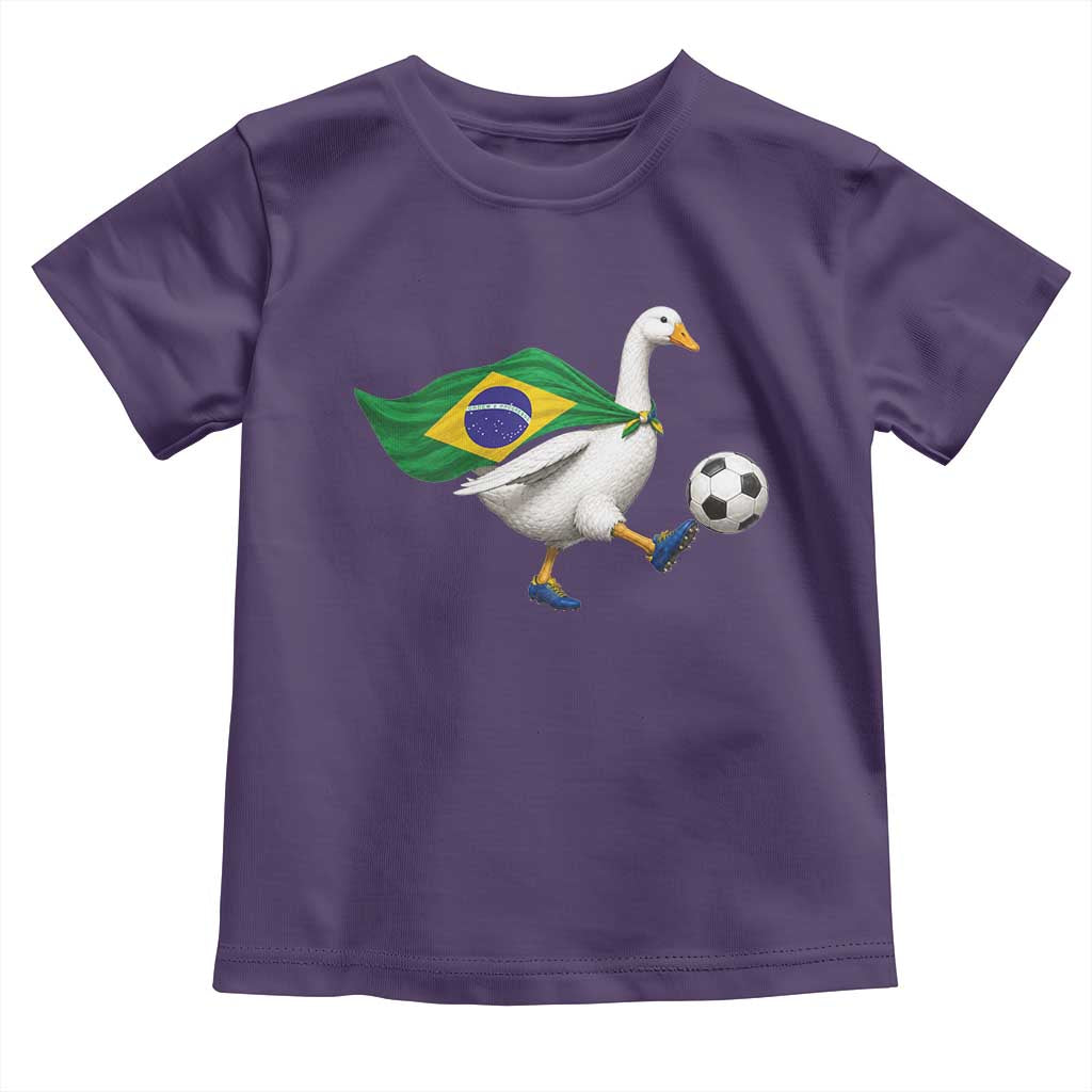 Brazil Soccer Goose Toddler T Shirt Brazilian Flag Patriotic Football Fan Graphic