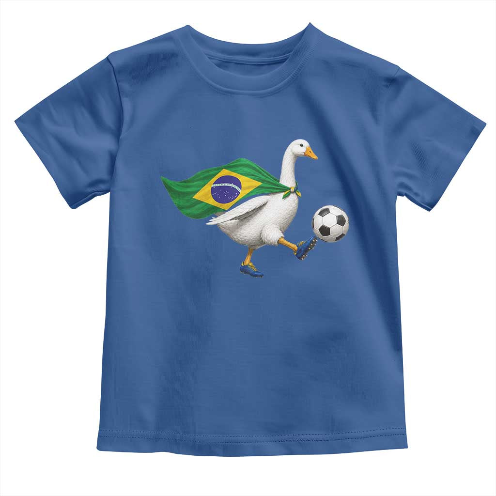 Brazil Soccer Goose Toddler T Shirt Brazilian Flag Patriotic Football Fan Graphic