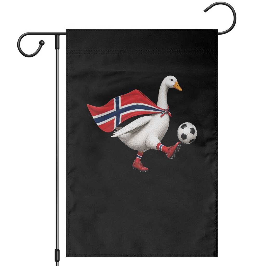 Norway Soccer Goose Garden Flag Norwegian Flag Patriotic Football Fan Graphic