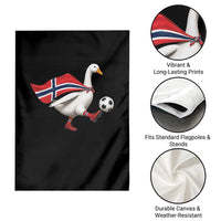 Norway Soccer Goose Garden Flag Norwegian Flag Patriotic Football Fan Graphic