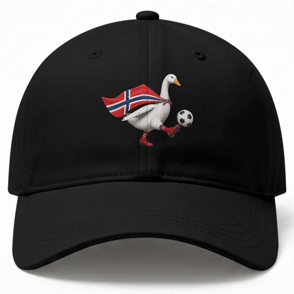 Norway Soccer Goose Baseball Cap Norwegian Flag Patriotic Football Fan Graphic