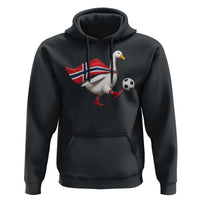 Norway Soccer Goose Hoodie Norwegian Flag Patriotic Football Fan Graphic