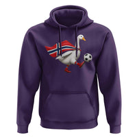 Norway Soccer Goose Hoodie Norwegian Flag Patriotic Football Fan Graphic