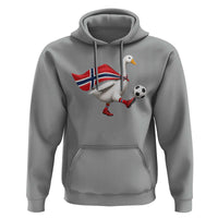 Norway Soccer Goose Hoodie Norwegian Flag Patriotic Football Fan Graphic
