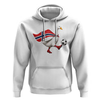 Norway Soccer Goose Hoodie Norwegian Flag Patriotic Football Fan Graphic