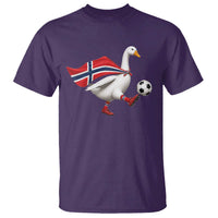 Norway Soccer Goose T Shirt Norwegian Flag Patriotic Football Fan Graphic