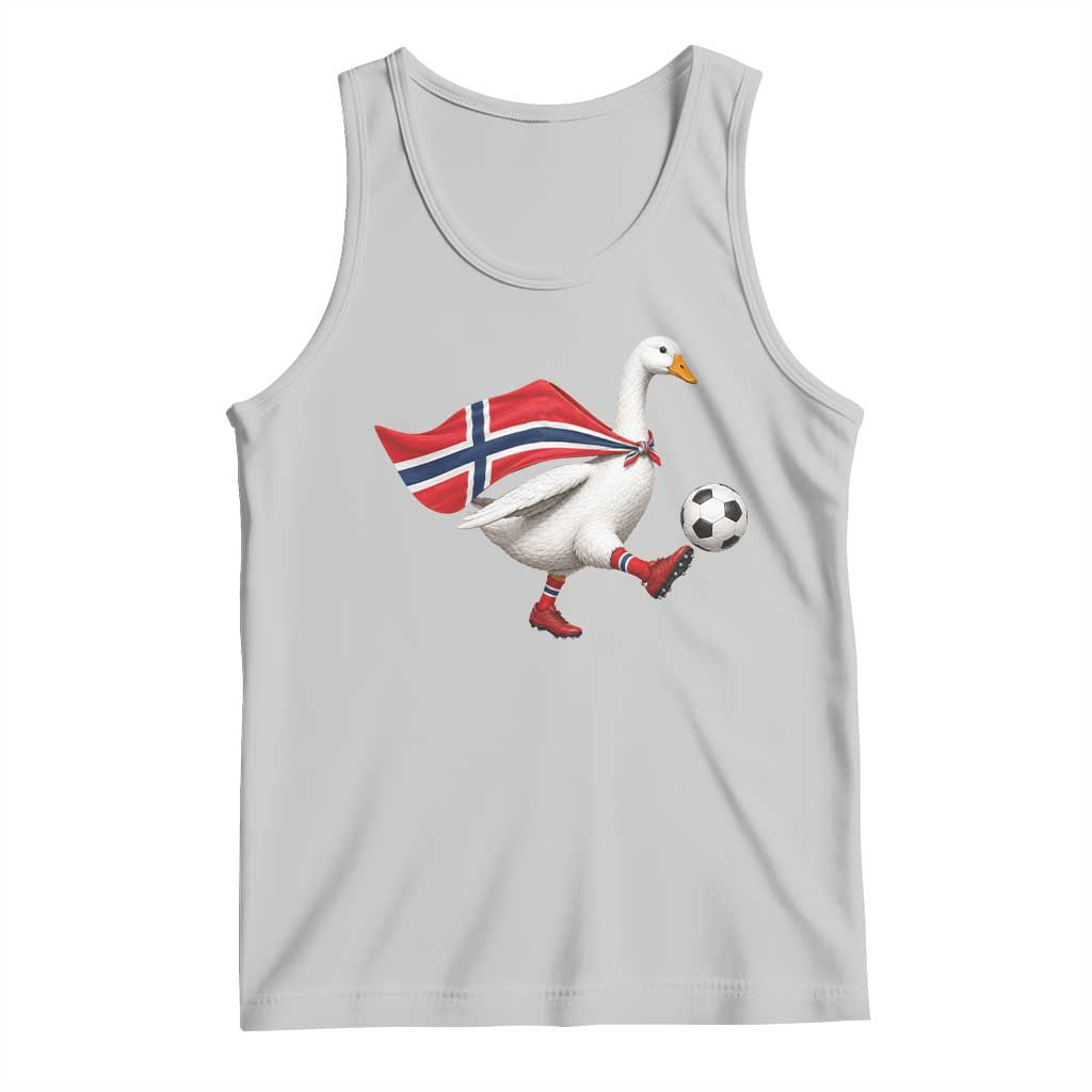 Norway Soccer Goose Tank Top Norwegian Flag Patriotic Football Fan Graphic