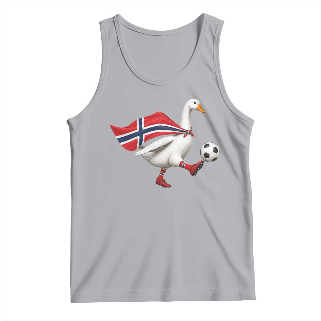 Norway Soccer Goose Tank Top Norwegian Flag Patriotic Football Fan Graphic