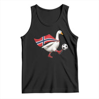 Norway Soccer Goose Tank Top Norwegian Flag Patriotic Football Fan Graphic