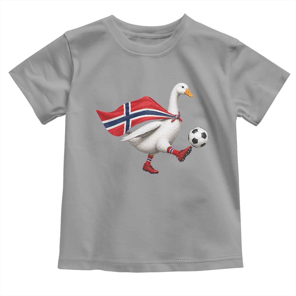 Norway Soccer Goose Toddler T Shirt Norwegian Flag Patriotic Football Fan Graphic