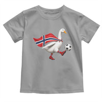 Norway Soccer Goose Toddler T Shirt Norwegian Flag Patriotic Football Fan Graphic