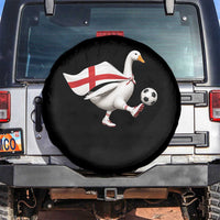 England Soccer Goose Spare Tire Cover Patriotic Football Fan Graphic England Flag