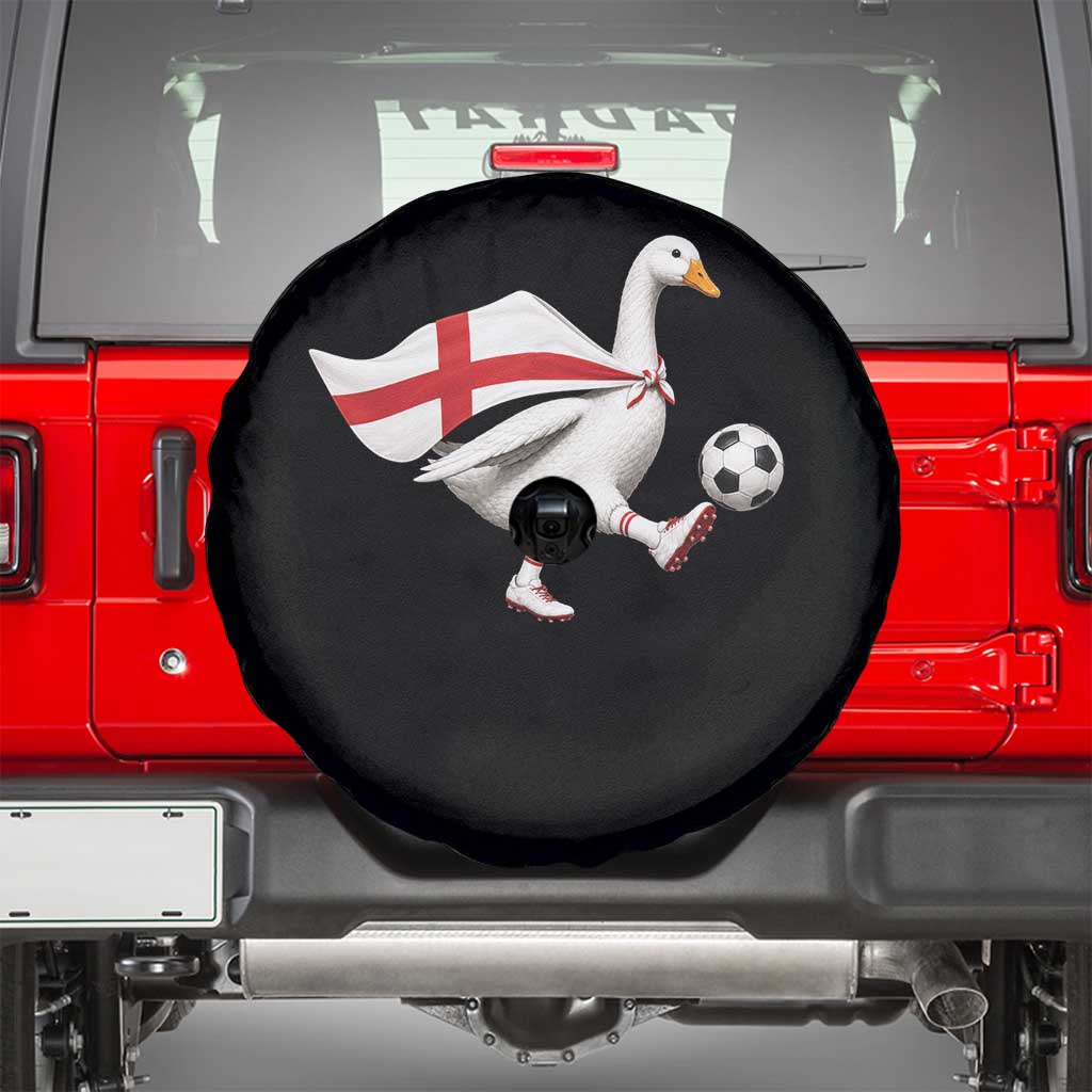 England Soccer Goose Spare Tire Cover Patriotic Football Fan Graphic England Flag
